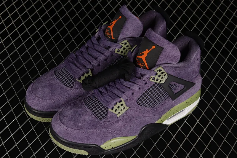 All categories Air Jordan Jordan series basketball shoes Air Jordan 4 Air Jordan 4 Retro "Canyon Purple" AJ4 Joe 4 purple suede basketball shoes AQ9129-500